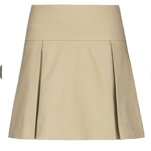 Dennis Uniform Khaki Pleated Skort